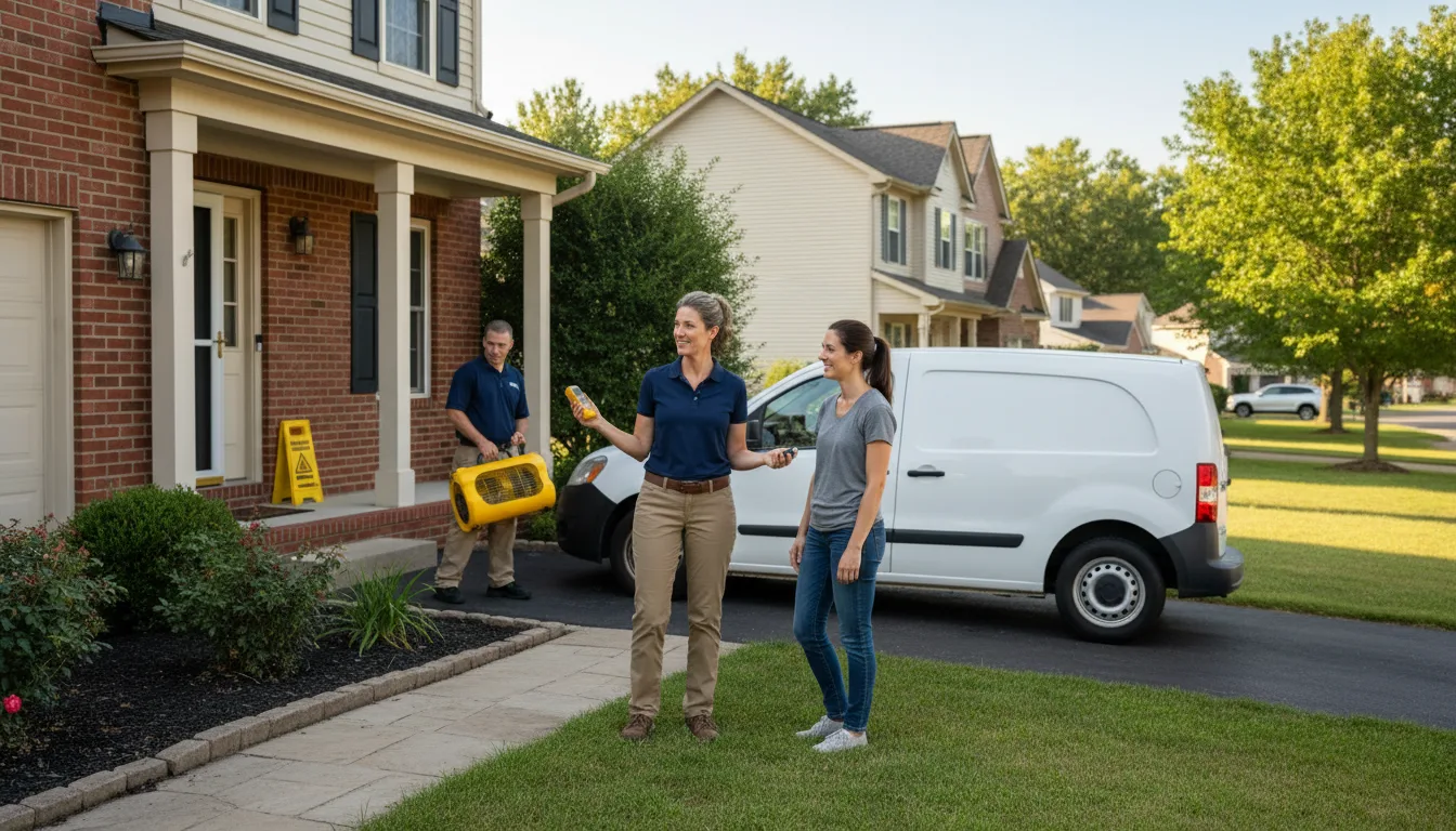 Residential water damage restoration in Deerfield, IL